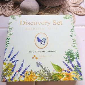 Asakuki Essential Oils Discovery Set 10 Bottles Aromatherapy Gift Box New